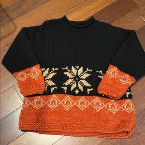 Campus Peddler🎉HPx2🎉Vintage💎RARE💎Fairisle wool Icelandic sweater, roll neck